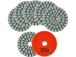 Conjunto De 7 Mini Discos Polimento Diamantados 50 Mm Diâmetro Para