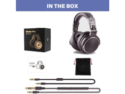 Oneodio Pro 50 Auscultadores Estéreo Estéreo Profissional Dj Auscultadores com MicroAuriculares Over Ear Monitor Auscultadores Bass Headsets