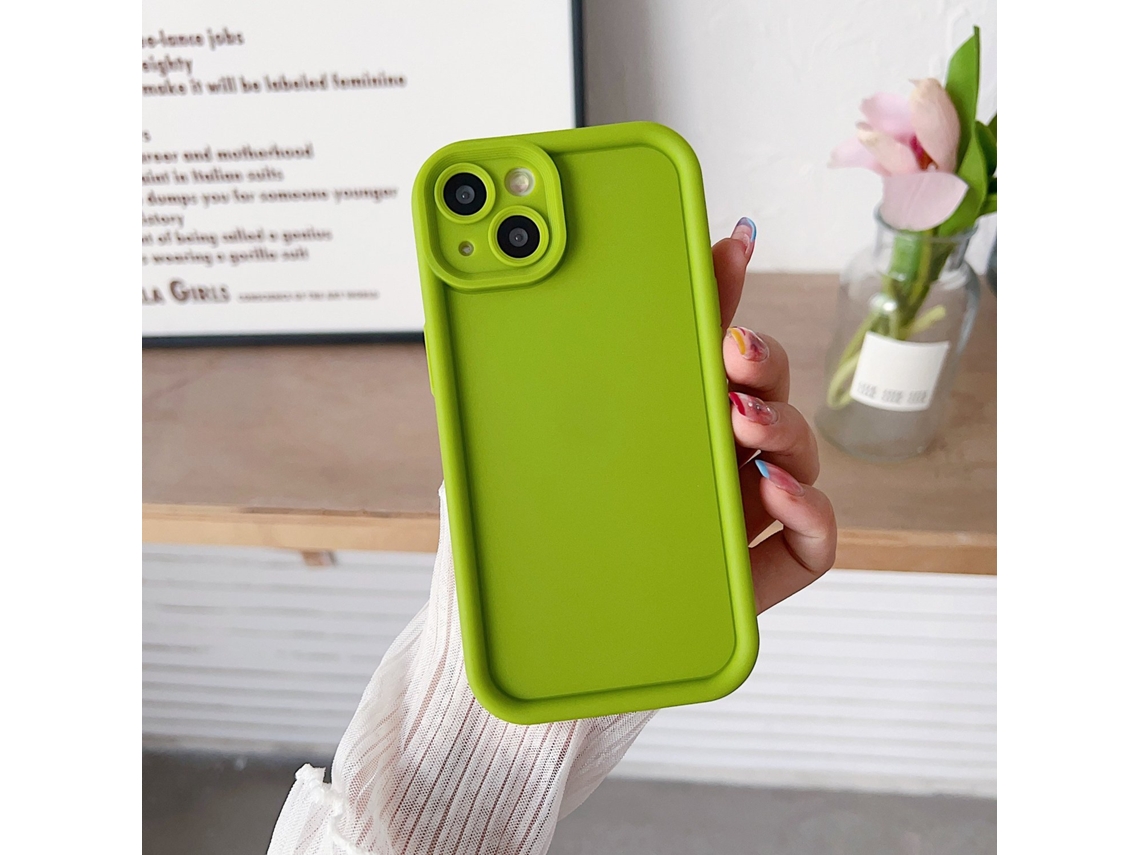 2 Capas Para Iphone 17 Air, Verde Abacate, Lisas.
