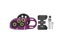 Caixa De Engrenagem 2low Com Motor Para Scx10 Ii Iii Capra Carro Rc 1/10 Leve Roxo