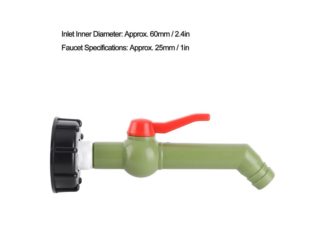 Adaptador De Torneira Laxiscreed Para Cubas De Água Ibc Com Ligação De 45° E Compatível Com Torneiras De 25mm