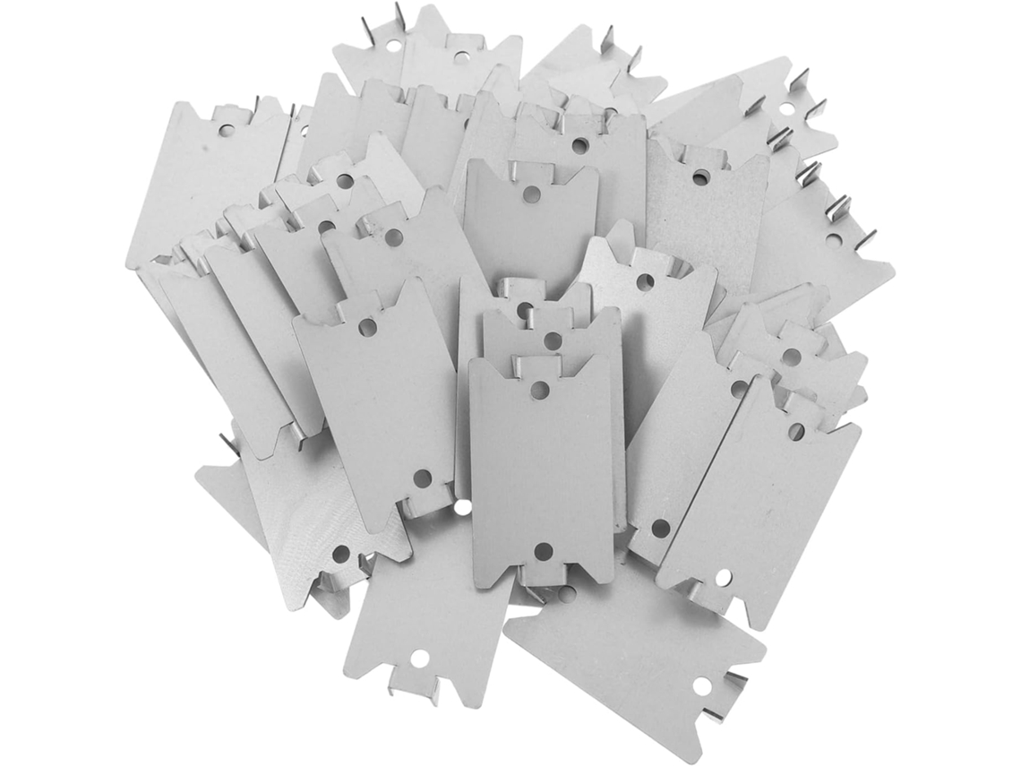 Conjunto De 50 Placas De Segurança Para Cabos Elétricos Para Pregos