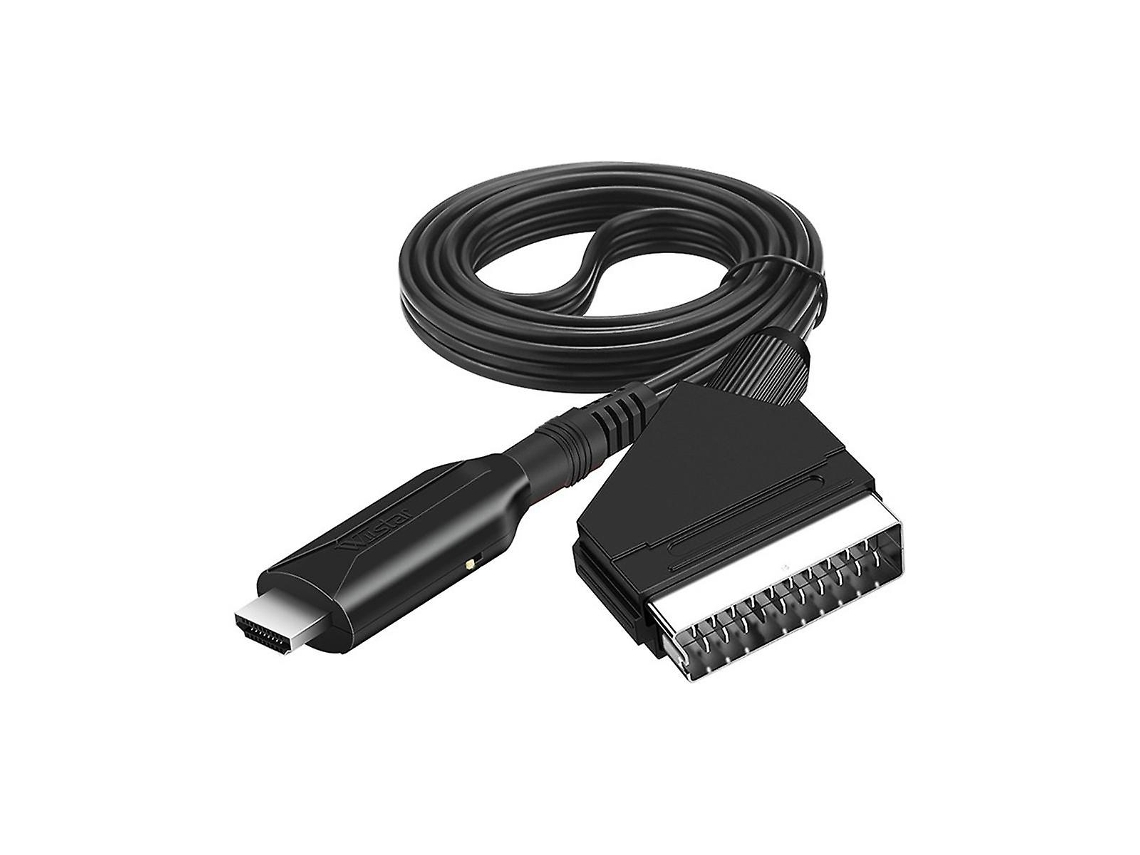 Adaptador de Áudio e Vídeo Profissional Compatível com Scart para Tv Hd, Dvd Jogos. AQUAFORGE