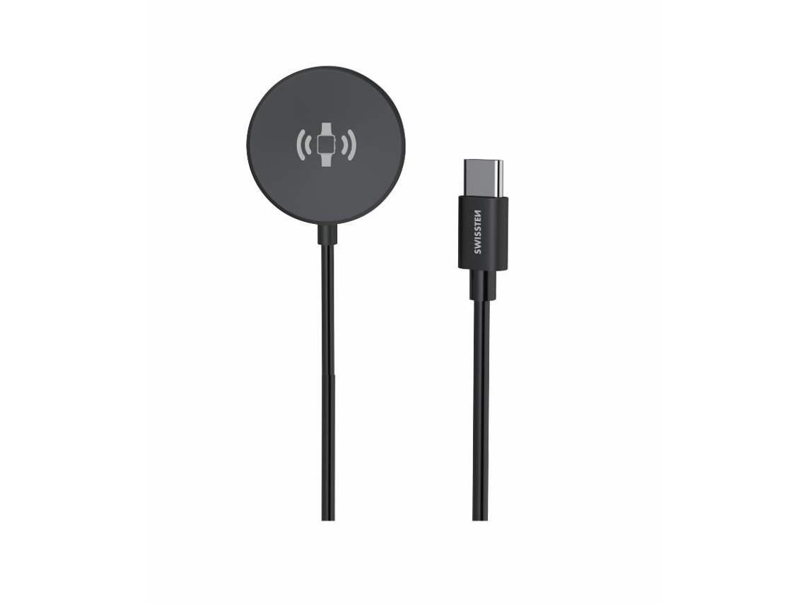 Cabo de Carregamento SWISSTEN Samsung Watches com Disco Magnético e Ligação USB-C