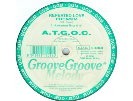 Vinil Repeated Love Remix Groove Groove Melody
