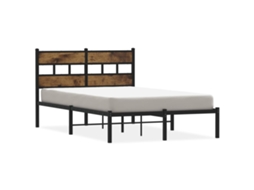 Bed Frame, Bed Frames Vidaxl Marrom Ferro (120 X 190 Cm)