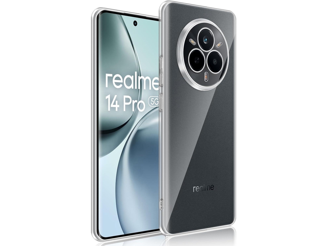 Capa Para Realme 14 Pro (5g) Transparente Silicone Tpu Gel Case Gtr Movilearvayotoy