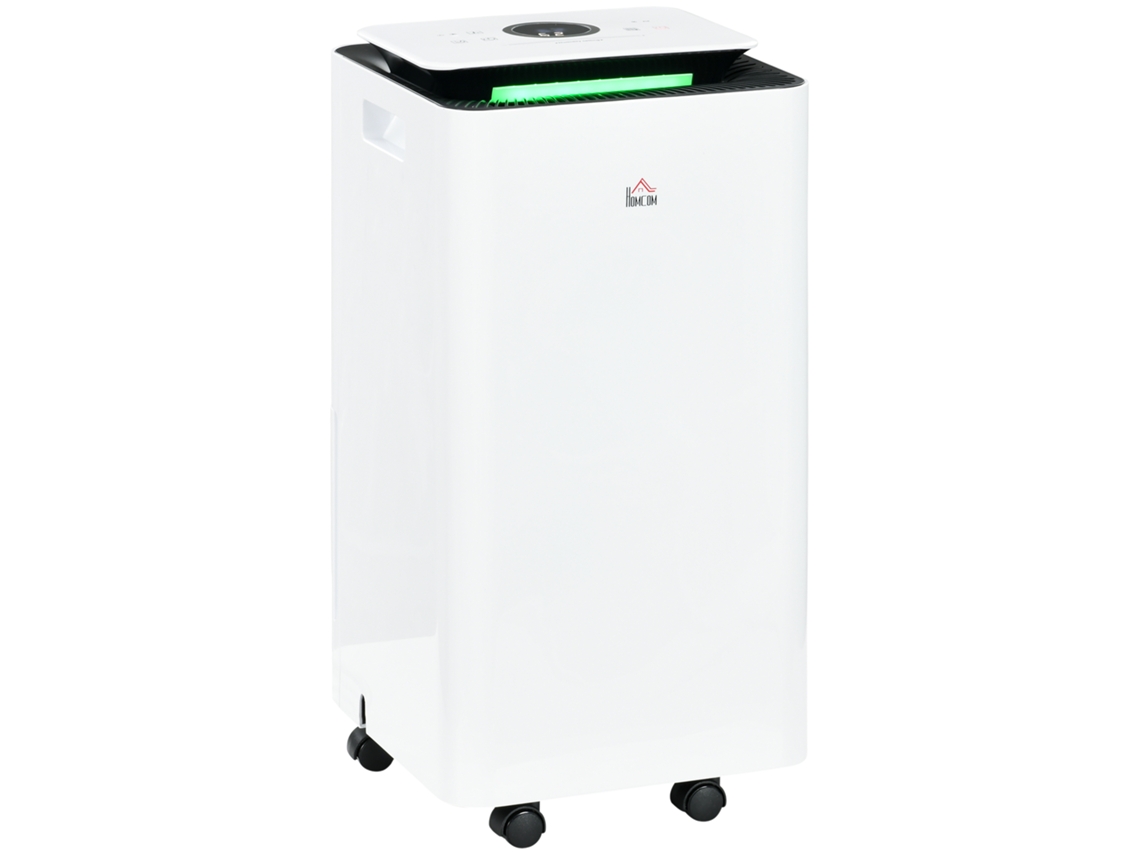 Desumidificador Elétrico 12l/dia 2,5l 5 Modos 2 Velocidades Timer Branco