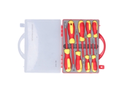 Kit De Chaves De Fenda Métricas Isoladas Resistentes À Pressão Para Eletricistas - 8 Peças