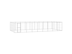 Vidaxl Canil De Exterior 43,56 M² Aço Galvanizado
