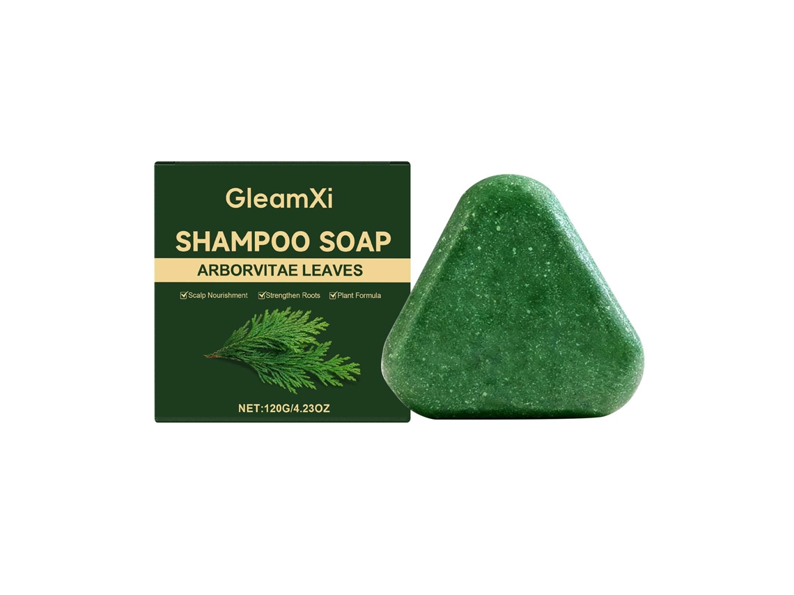 Barra de Shampoo Gleamxi para Limpeza Suave e Nutrição do Cabelo LAXISCREED