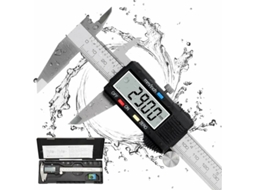 Paquímetro Vernier, Digital De 150 Mm Em Aço Inoxidável Com Visor Lcd Grande, Precisão Ajustável De 0,01 Mm, Conversão Mm/polegada