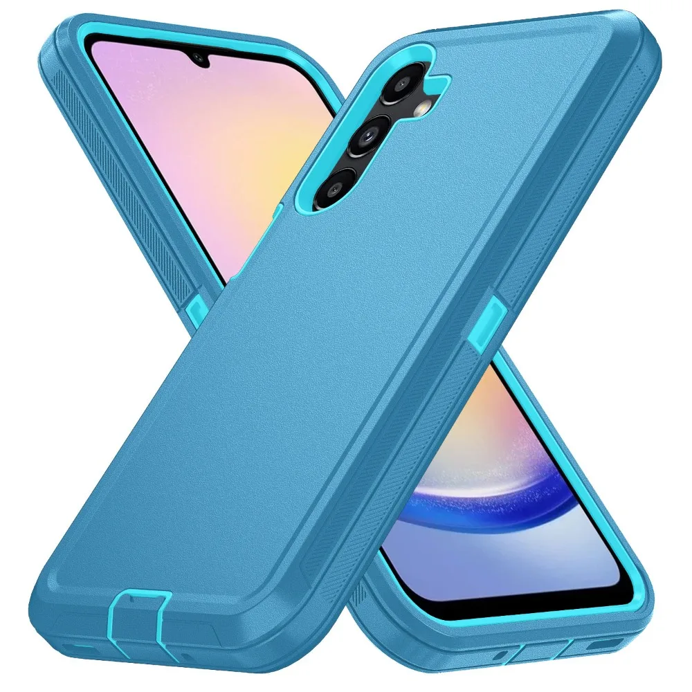 (azul Lago, Galaxy A34 5g) Capa Protetora Para Celular Samsung, Com Clipe.