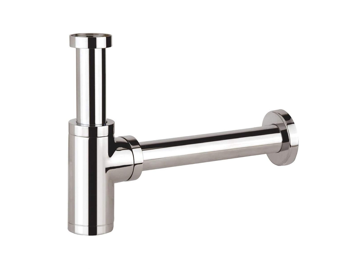 Sifão De Latão Para Lavatório,design Universal 1 1/4 X 32mm,ralo Com Tubo Extra Longo De 200mm,antiodor E Antivazamento,cromado Btforus