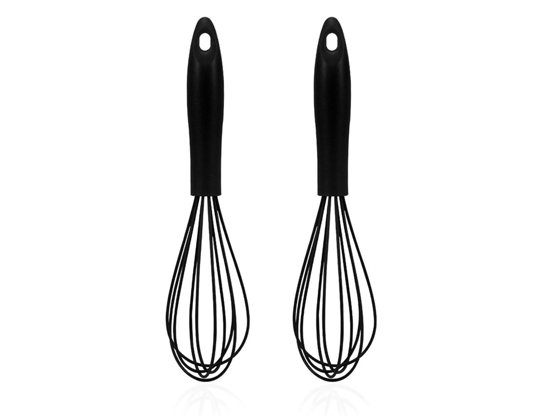 Batedor De Ovos Silicone Manual, Batedeira De Silicone Criativa Para Confeitaria, Preto