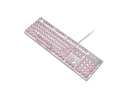 Teclado Mecânico Retroiluminado Por Led Com 104 Teclas, Teclado Para Jogos, Teclado Mecânico Com Fio Usb Para Pc Com Windows Ly Ebike