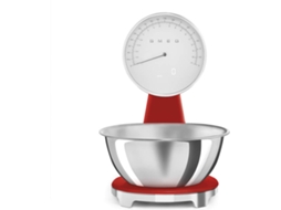 Balança de Cozinha SMEG Analógica e Digital - KSF01RDWW (Capacidade 5Kg - Precisão de 1g - Vermelho)