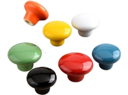 1 Puxador De Cerâmica Colorido, Estilo Moderno E Simples, Para Gavetas E Portas De Armários Pequeno, Verde