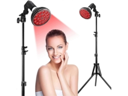Lâmpada de fototerapia PENGDSJE com luz verde, suporte para corpo e rosto, 36 chips duplos de infravermelho 660nm.