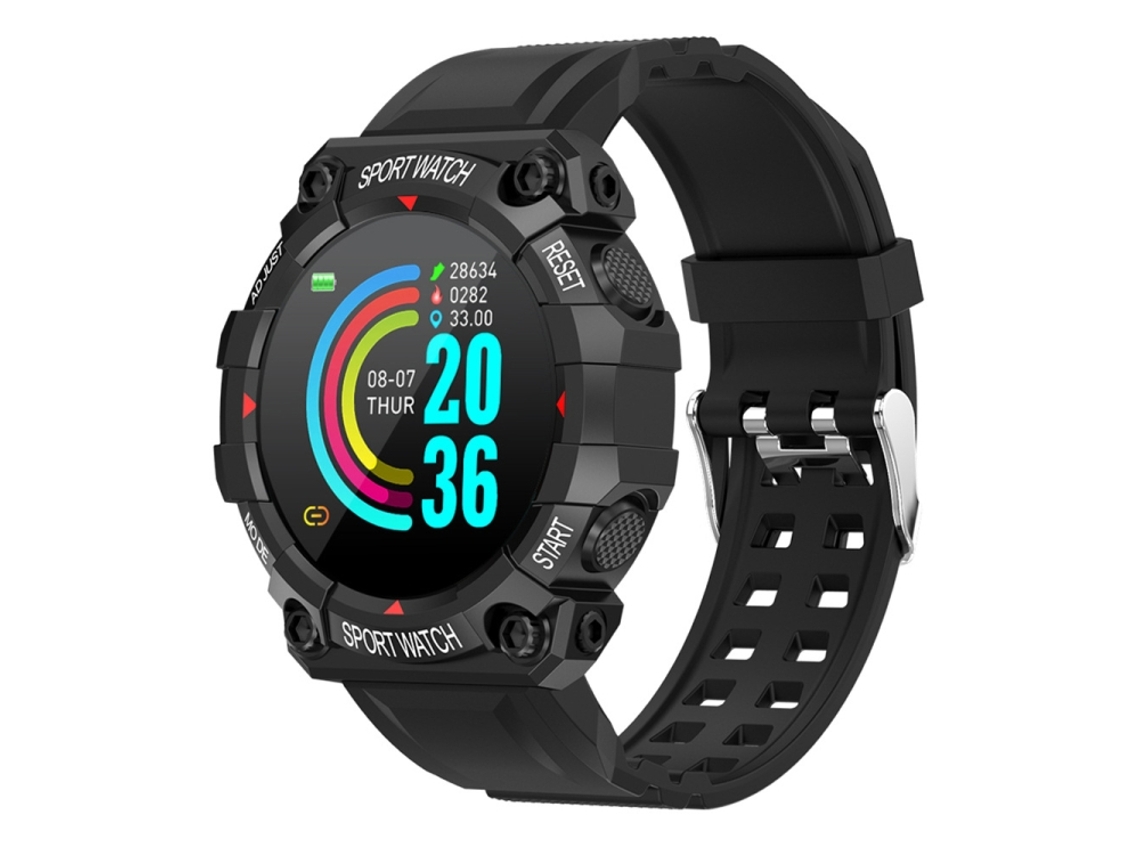 Smartwatch Desportivo Fd68 Bluetooth 5.0 Ecrã 1.3'' Ios Android - Preto