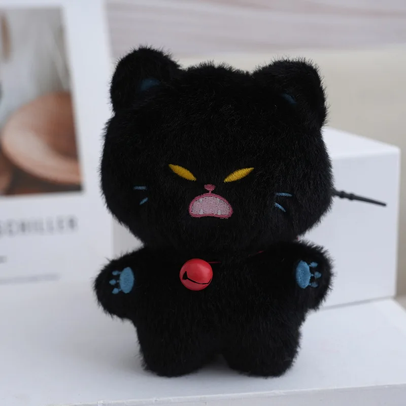 Chaveiro de Pelúcia de Gato Emoji de 13 Cm MDUG (estilo 4)