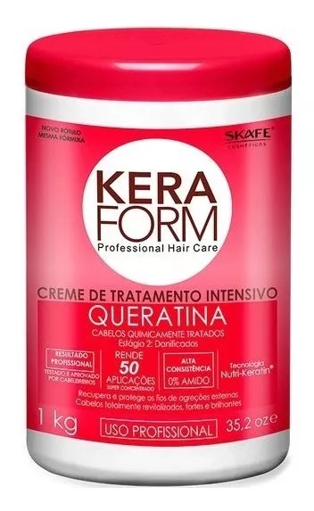 Creme de Tratamento Intensivo KERAFORM Queratina 1Kg
