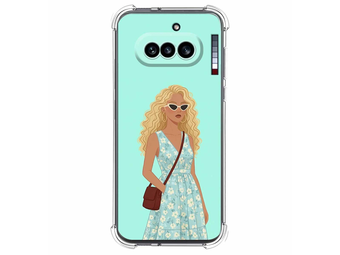 Capa Tumundosmartphone De Silicone À Prova De Choque Para Nothing Phone 4a 5g Design Feminino Com 7 Desenhos