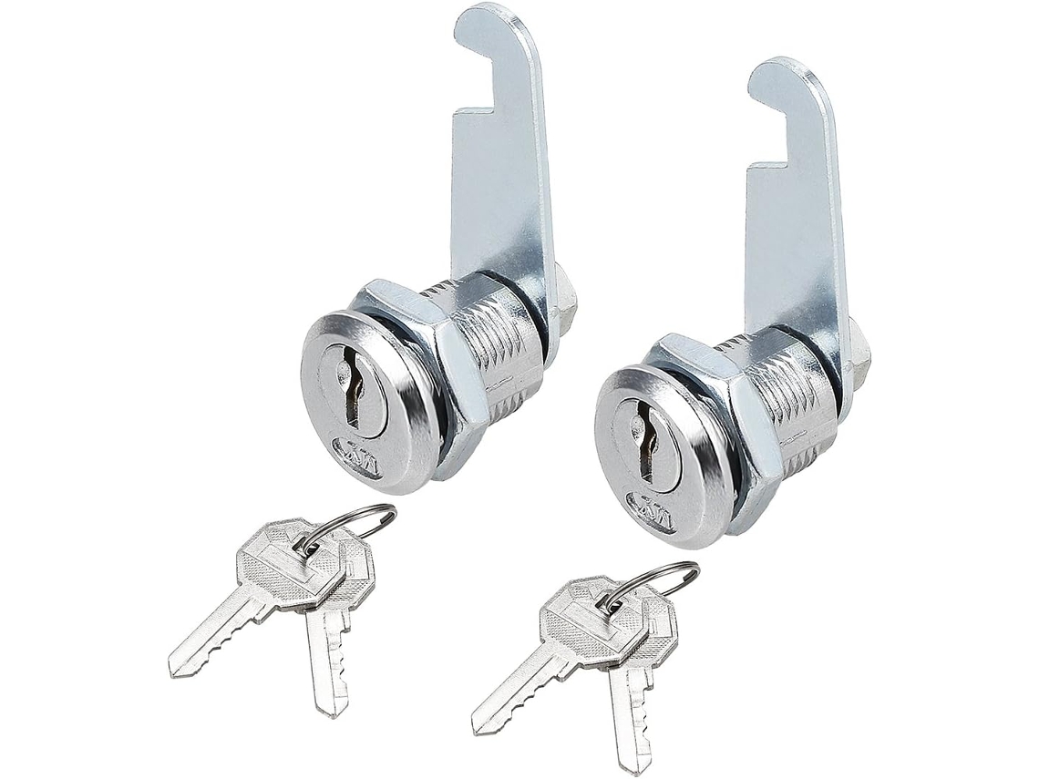 2 Peças de Fechadura Came com Gancho Cilíndrico 20 Mm Chave , Várias Chaves CHABERLU