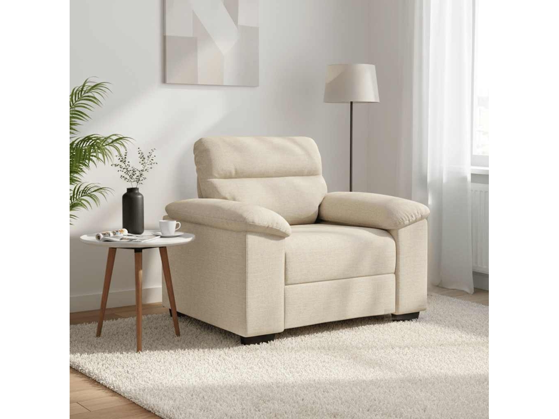 Vidaxl Cadeirão 100x81x84 Cm Linho