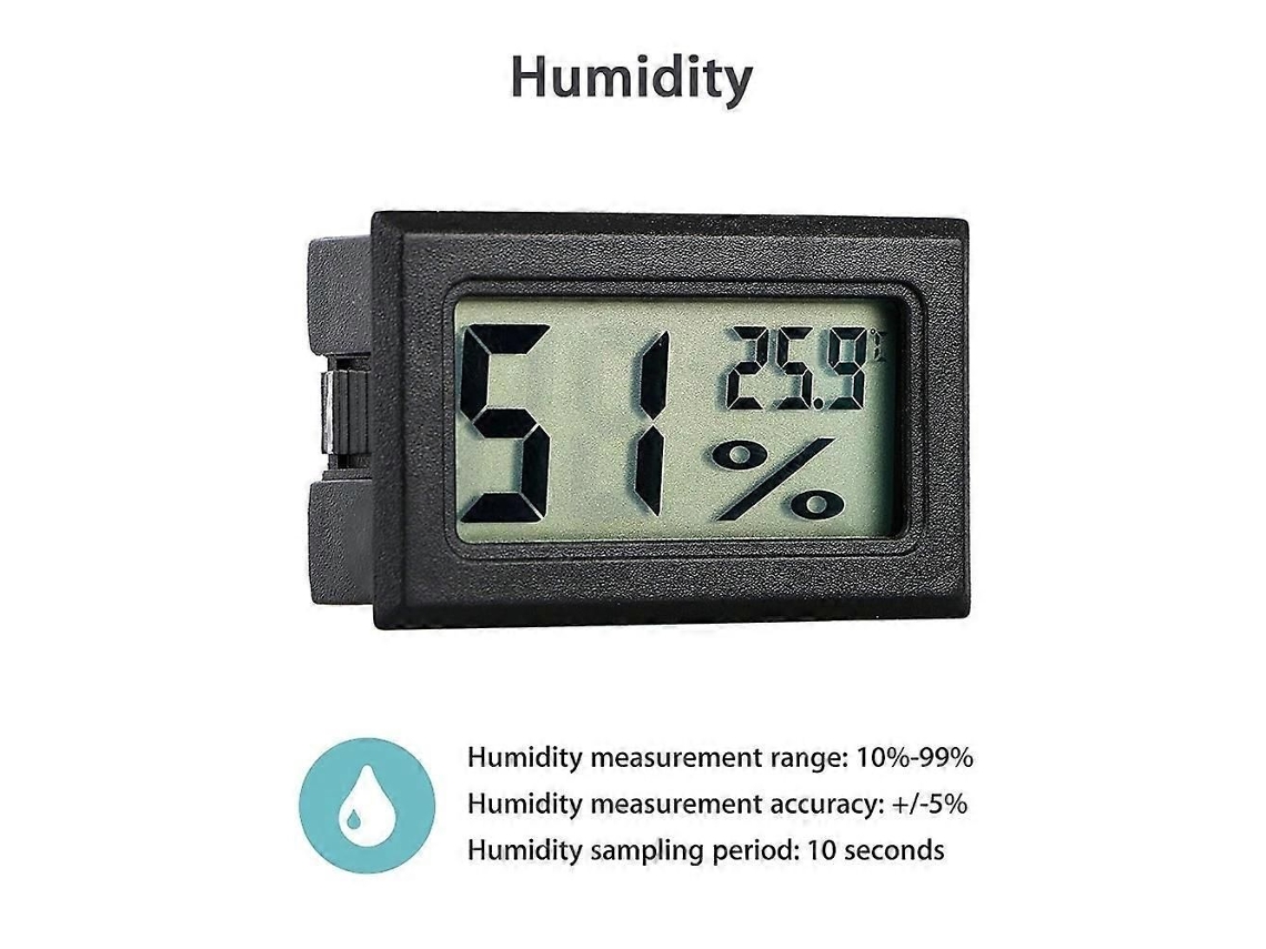 Zk-handy Mini Medidor Digital Lcd De Temperatura Interna Higrômetro E Termômetro