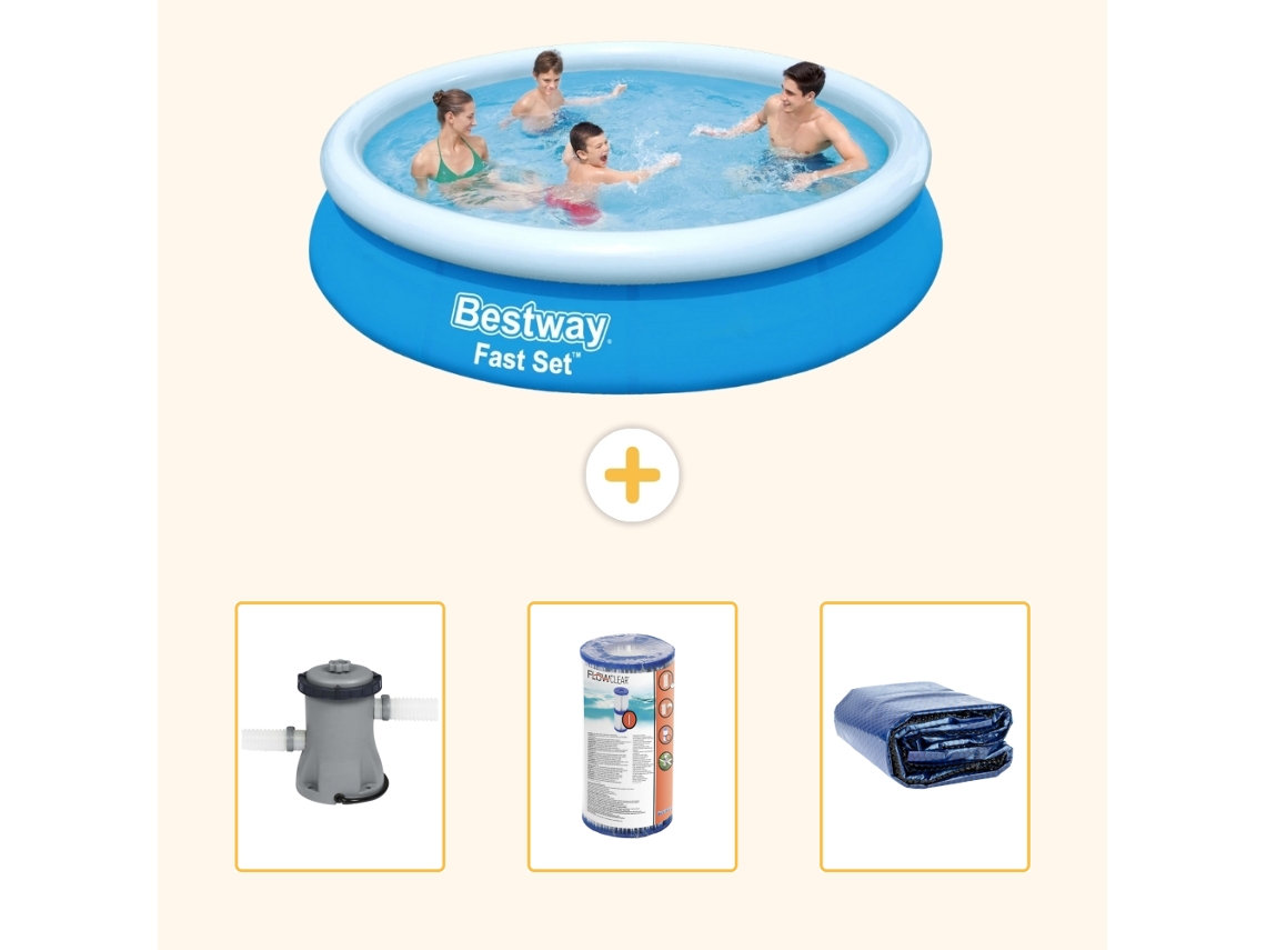 Bestway Piscina Bestway Fast Set Redonda - 366x76 Cm - 4-peças S22277