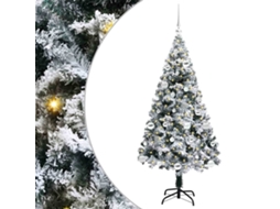 Conjunto 1 Árvore De Natal Artificial Vidaxl Branco Pvc (150 Cm)