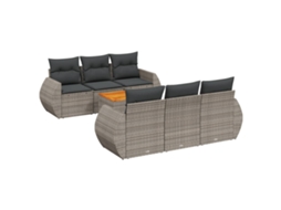 Garden Sofa Set, Garden Sofa Sets Vidaxl Cinzeto Rattan / Vime (n/a)