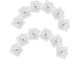 Doitool Conjunto De 40-clipes Plásticos Pequenos E Reutilizáveis Organizar Papel, Cartões E Documentos, Pasta Leve