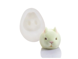 Molde De Silicona Conejo 3d Para Chocolate Dulces Mousse Pastel Hielo Animal Bonito