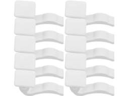 Kit Com 10 Presilhas De Montagem Para Radiadores De 62 Mm, Fabricadas Em Plástico Abs, Para Fixação De Tubos.