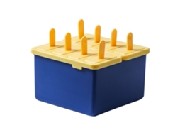 Moldes De Sorvete Em Grade Com Tampa Amarelo E Azul