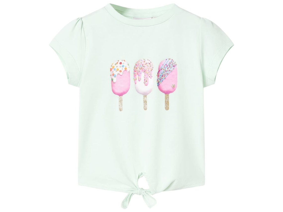 T-shirt Infantil Menta-claro 104