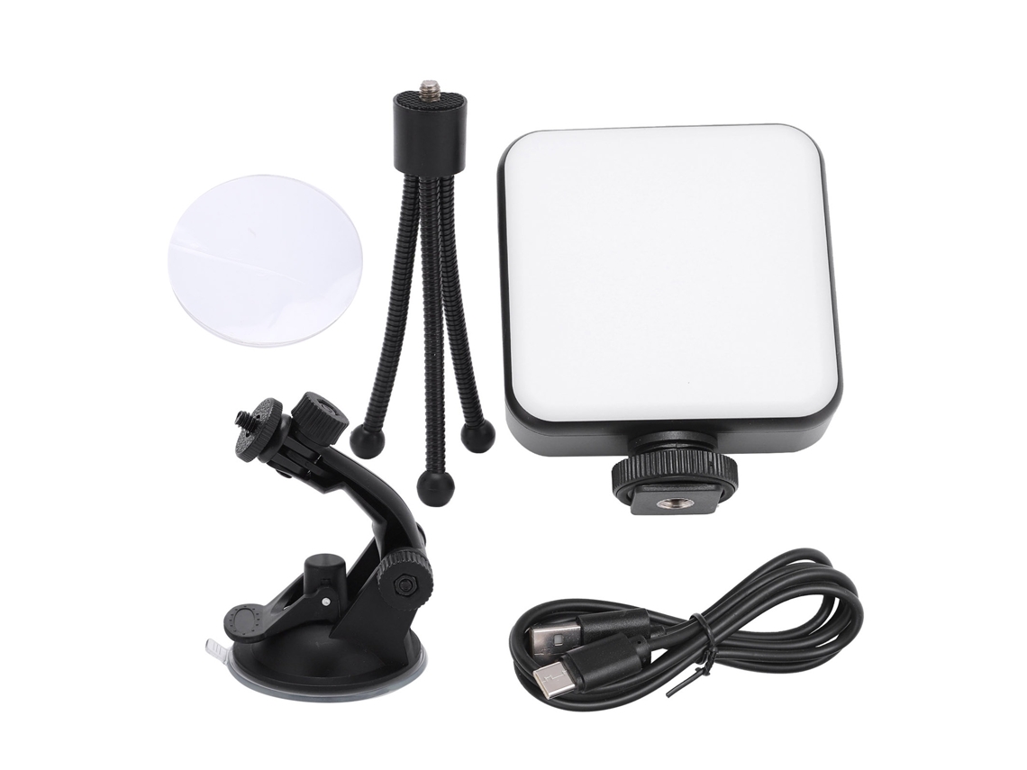 Rgb Video Light Portable 2000mah Rechargeable Led Camera 360° Full Color 2500‑9000k Photography Light With 3 Cold Shoe LAXISCREED