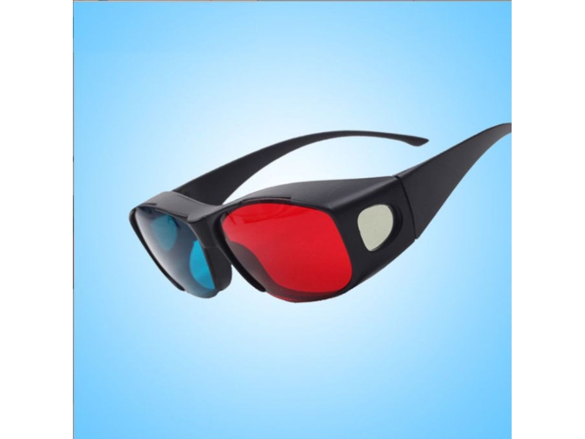 Óculos 3d Vermelho E Azul/ Anaglifo Ciano Estilo Simples, Filmes E Jogos 3d Klb