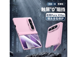 (rosa Hd Huawei Puraxmax Classic Edition) Caso De Telefone Pele Sensação Injeção De Óleo Primavera Dobradiça