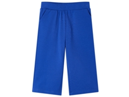 Calças De Criança Com Pernas Largas Azul-cobalto 104