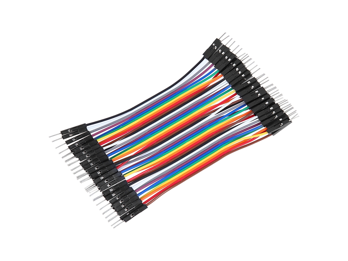 Laxiscreed Cabo Jumper Macho A Macho 2.54mm 10cm Para Protoboard E Ligações Elétricas