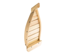 Bandeja De Madeira Para Servir Sushi Em Formato De Barco, Estilo Japonês, Resistente E Ideal Para Restaurantes E Uso Doméstico.