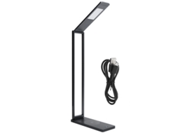 Lâmpada de Mesa Led Ajustável com Carregamento Sem Fio e Porta Usb para Escritório e Leitura