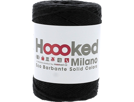 Linha HOOOKED Eco Barbante Noir 200g (Preto)