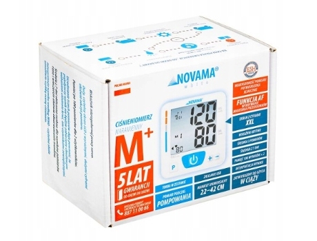 Novama White M Upper Arm Blood Pressure Monitor, 1 Unit Novamed