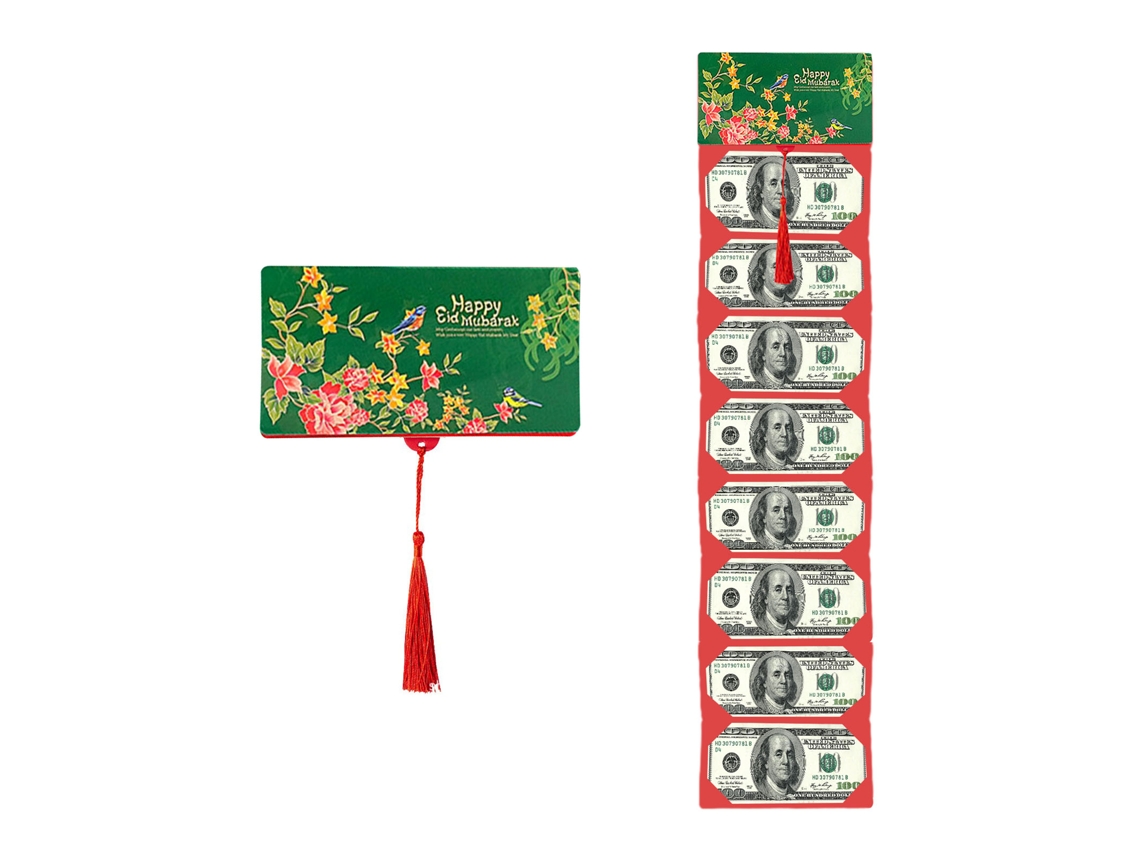 Laxiscreed Envelope Porta-folhas Verde Com Design Floral E Pássaros Para Decoração De Casa