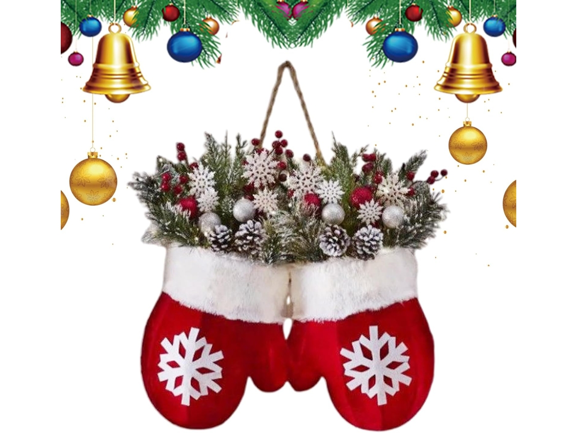 Noël Pour La Porte D'entrée