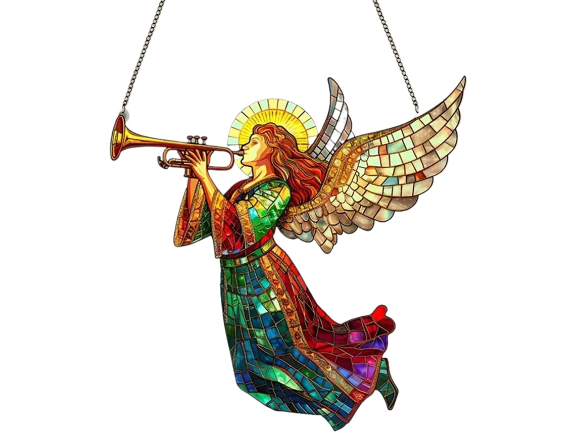 Enfeite de Natal em Acrílico para Janela Decoração de Árvore de Inverno, Ornamento Brilhante para Janela, Peça CHABERLU